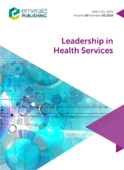 Leadership in health services journal cover